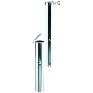 Schneider Bodenhülse Aluminium Grau