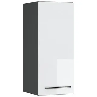 Vicco Hängeschrank Fame-Line Weiß Hochglanz 30 cm , Holzwerkstoff , Rechteckig , 30x72x34.1 cm , Küchen, Küchenmöbel, Küchenschränke, Küchenoberschränke