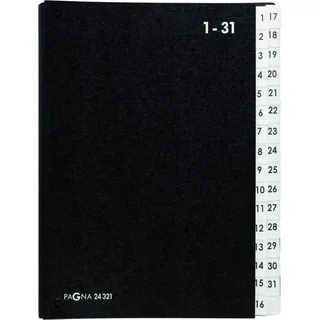 Pagna Pultordner Classic 32 Fächer A4, schwarz (24321-04)