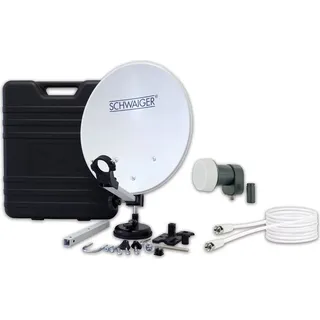 Schwaiger SATSET351 Satellitenantenne Schwarz, Grau, Metallisch - Schwarz, Grau