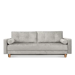 Konsimo Einzelsofa Eriso ¦ silber ¦ Maße (cm): B: 220 H: 80