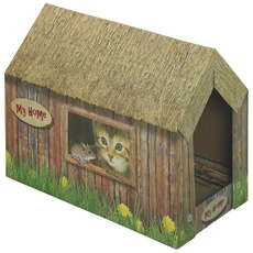 Bild von Katzenhaus aus Karton
