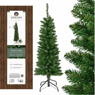Künstlicher Weihnachtsbaum klein schmal Kiefer auf Ständer 150cm - Grün