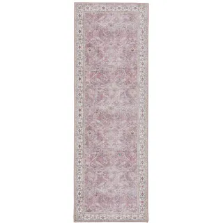 benuta pop Läufer Laury Rosa 80x240 cm , Textil , Orientalisch , Rechteckig , 80x240 cm , Oeko-Tex® Standard 100 , wasserabweisend , Teppiche und Böden, Teppiche, Teppichläufer, Läufer
