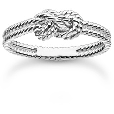 Bild Ring Seil mit Knoten Silber 925 Sterlingsilber TR2399-001-21