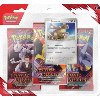 Pokémon Karmesin & Purpur - Ewige Rivalen: Kangama 3 Boosterpacks + 1 holografische Promokarte