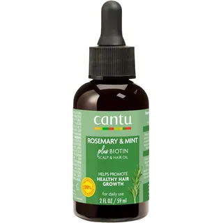 Cantu Scalp & Hair Oil – fördert gesundes Haarwachstum – pflegendes Haaröl – mit Biotin und natürlichen Inhaltsstoffen – für tägliche Anwendung – für geschädigtes, trockenes oder raues Haar – 59 ml