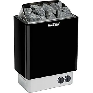 Harvia KIP60 Black Saunaofen 6 kW Elektroofen integrierte Steuerung Schwarz - Schwarz