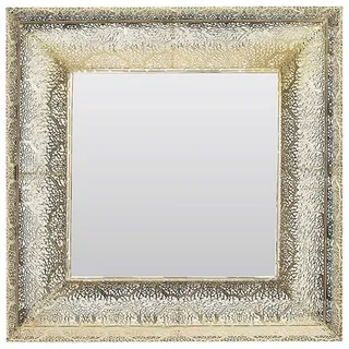 Beliani Wandspiegel 60 x 60 cm Goldfarben