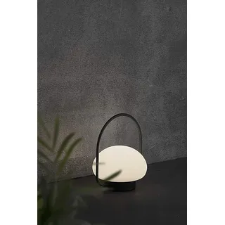 Nordlux Außenleuchte Kunststoff 27,7 cm Akku dimmbar schwarz-weiß
