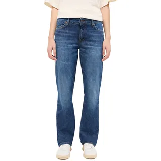 MUSTANG Straight-Jeans »Damen Style Crosby Relaxed Straight«, blau