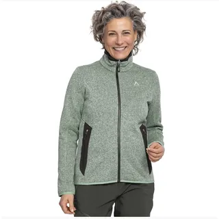 Fleecejacke SCHÖFFEL "CIRC Fleece Jk Style Yew WMS", Damen, Gr. 44, grün, Obermaterial: 100% Polyester. Futter: 100% Polyester, Jacken Fleecejacke, mit schnelltrocknendem Material, hoher Feuchtigkeitstransport