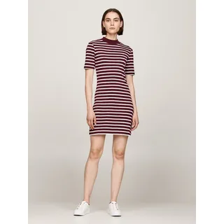 Tommy Hilfiger Shirtkleid »SLIM CODY MOCK-NK DRESS«, mit Mock-neck, rot