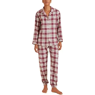 CALIDA Holiday Dreams Pyjama, lang Damen, Flannel