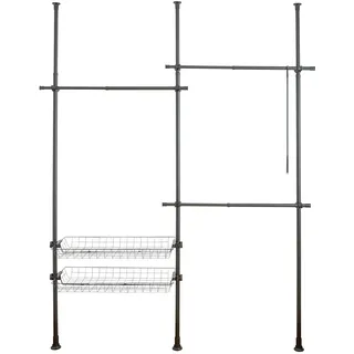 Wenko Herkules Duo Regal 164-215 x 165-300 x 38 schwarz