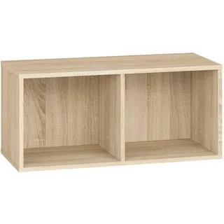 Feldmann-Wohnen Wandregal Optimal Sonoma Eiche hell 79 / 34 / 36cm , Holz , Rechteckig , 79x36x34 cm , Wohnzimmer, Regale, Wandregale