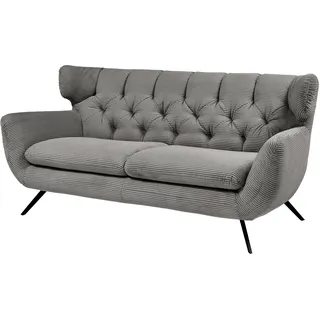 Candy Couch Samt 3-Sitzer Grau