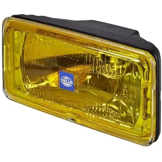 Hella 1FD 005 700-431 Halogen-Fernscheinwerfer - Comet 550 - 12V - rechteckig - geschraubt - gemusterte Streuscheibe - Lichtscheibenfarbe: gelb - rechts/links