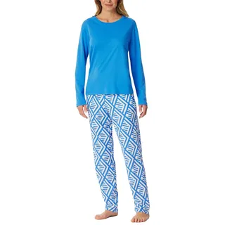 Schiesser Damen Schlafanzug Lange Hose langärmlig - Modern Nightwear