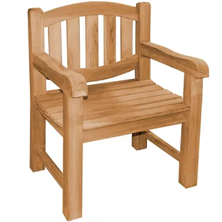 Teako Design Gartensessel Bergamo Teakholz Massiv 78x55x85cm