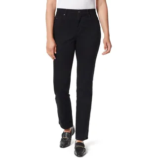 Gloria Vanderbilt Damen Amanda Classic High Rise Tapered Standard Jeans, schwarz, 48 Lange