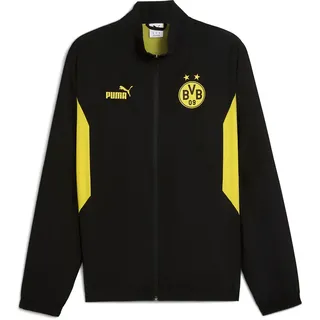 Puma Bvb Borussia Dortmund Football Archive Reißverschlusspullover - Black / Faster Yellow - S