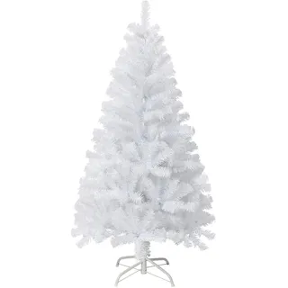 Veylin Künstlicher Weihnachtsbaum, 320 Spitzen, mit Metallständer, Weiß, 1,22 m