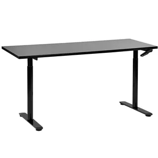Beliani Schreibtisch 160x72 cm Schwarz