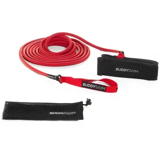 Buddyswim Langer Schwimmgürtel Für Geschwindigkeitstraining - Red / Black - 6.2-18.6 m