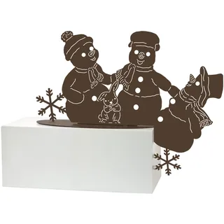 Goebel Gartenstecker Winterfreunde in der Farbe Braun, aus Metall gefertigt, 66-703-27-1