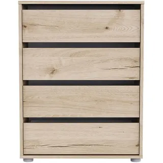 Schubkastenkommode DEMEYERE GROUP, dunkel eiche royal, B:60cm H:76,3cm T:39,6cm, Spanplatte, Sideboards, Schubkastenkommode