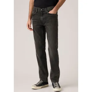 Tapered-fit-Jeans LEVI'S "502 TAPER", Herren, Gr. 32, Länge 32, schwarz (night shadows), Denim/Jeans, Obermaterial: 99% Baumwolle, 1% Elasthan, Basic, loose fit knöchellang, Jeans Tapered-fit-Jeans, in elegantem, modernem Stil