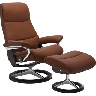 Stressless Stressless® Fußhocker »View« mit Signature Base,Gestell Schwarz braun