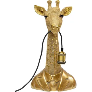Kare Design Tischlampe Animal Giraffe Gold, Schreibtischlampe, Nachttischlampe, Dekoleuchte, Tischleuchte, Schreibtischlampe Kinder, Leuchtmittel nicht inklusiv, 50x24x26,5cm