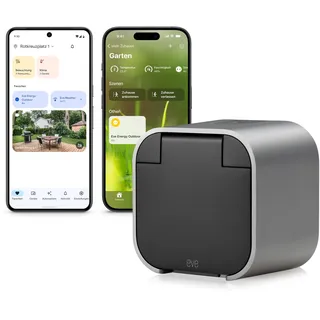 EVE SYSTEMS Eve Energy Outdoor (Matter) Smarte Außensteckdose mit Verbrauchsmessung