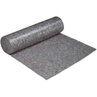 Relaxdays Malervlies 220 g/m2 1 x 50 m grau
