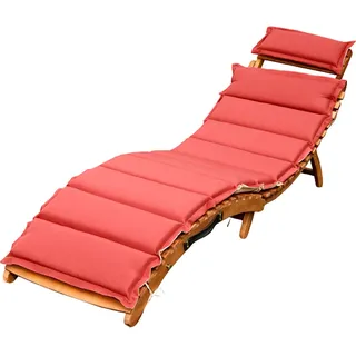 Merxx Ipanema Sonnenliege 96 x 54 x 30 cm Rot/Beige