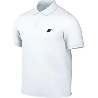 Nike Herren Poloshirt, weiß - white/black L