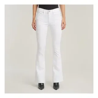 G-Star für Damen. D21290-C258-G547 Jeans 3301 Schlaghose weiß (30/32), Lässig, Denim, Bio-Baumwolle, Nachhaltig