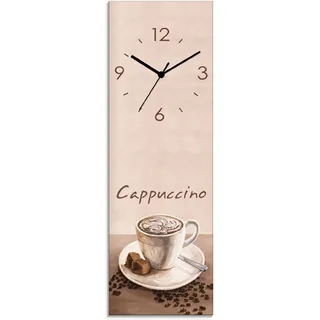 Artland Wanduhr "Cappuccino - Kaffee" wahlweise mit Quarz- oder Funkuhrwerk, lautlos ohne Tickgeräusche, natur