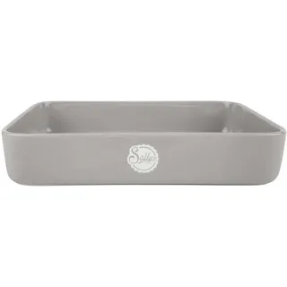 Sallys Stoneware Ofenform - eckig - Light Grey - Groß