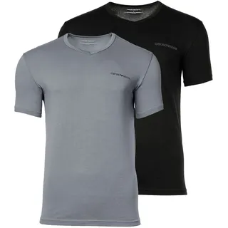Emporio Armani T-Shirt »T-Shirt CORE LOGOBAND 2er Pack«, grau