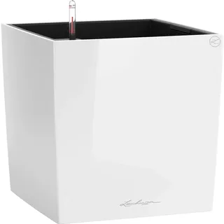 LECHUZA Cube Premium 50 50 x 50 x 50 cm Weiß hochglanz