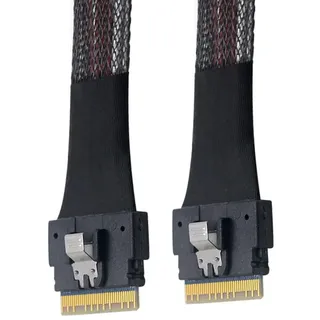 chenyang 1,64 Fuß SlimSAS auf SlimSAS Kabel, SFF-8654 8i auf SFF-8654 8i Kabel für Server, Switches, Router, Festplatten