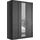 Drehtürenschrank Göteborg 148,4 x 216 x 58 cm Grau