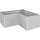 Hochbeet L2 x 1 201 x 201 x 77 cm Silber