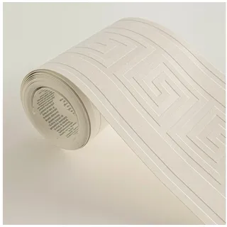 A.S. Création Bordüre Ancient Lines in Weiß - Gr.: onesize