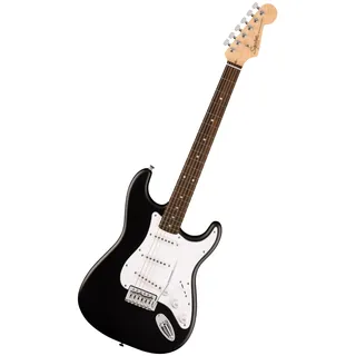 Fender Squier by Fender Debut Stratocaster Einsteiger-E-Gitarre, Schwarz | E-Gitarre für Einsteiger und Kinder, kostenlose Online-Kurse, leicht bespielbarer Hals, erschwingliche Fender-Qualität