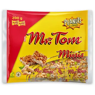 Mr. Tom Peanut Minis einzeln verpackt aus Erdnüssen mit Karamell 200g