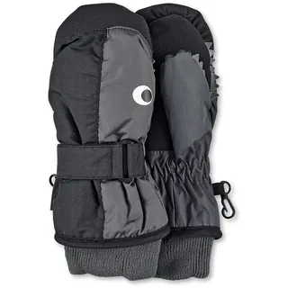 Sterntaler Fäustling Wal mit Daumen, Bündchen und Klettverschluss, wasserdicht (mit Thinsulate-Inlet) - unisex Accessoires für Babys & Kleinkinder - warm und funktional - dunkelgrau, Gr. 1